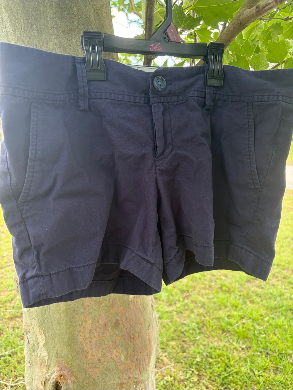 Lilly Pulitzer Dark Navy Cotton Bermuda Shorts